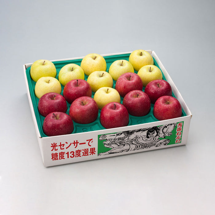 《予約販売》サンふじ+王林 特選4.3㎏以上【青森県産】