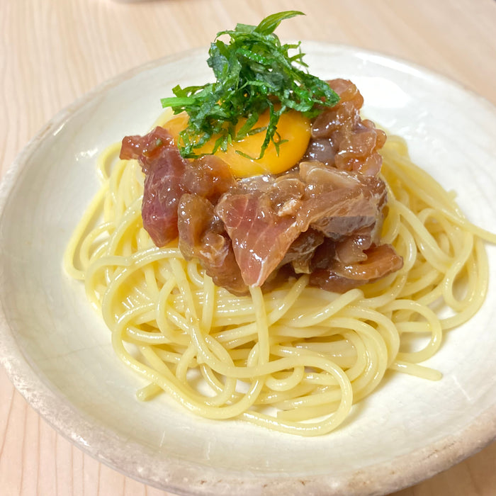 簡単に美肌最強レシピ！マグロのたたきパスタ