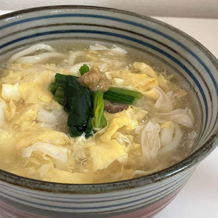 女性の味方！ちょっと贅沢・ゆばのかき玉あんかけうどん