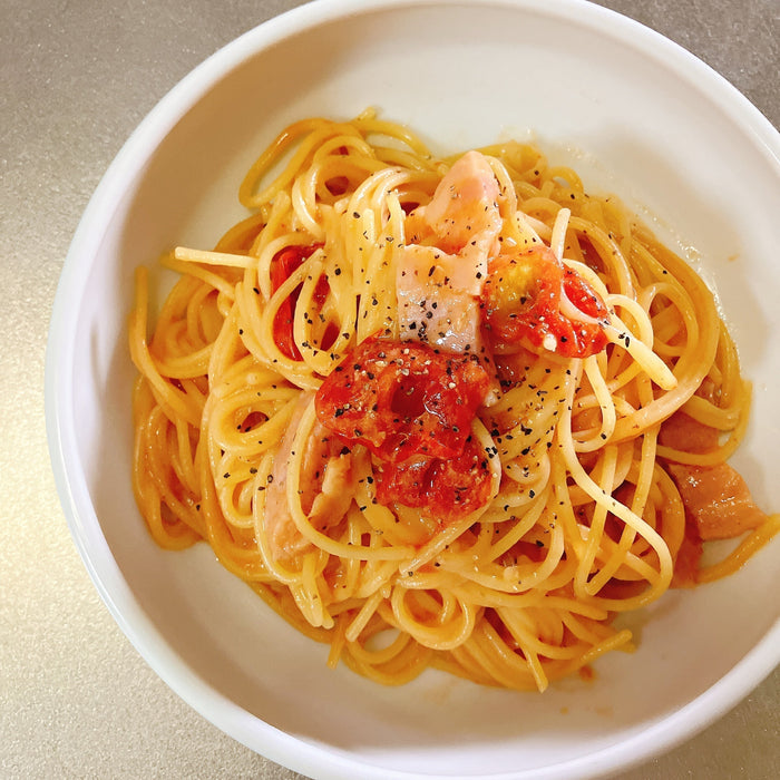 紫外線対策に！レンジで簡単フレッシュトマトクリームパスタ