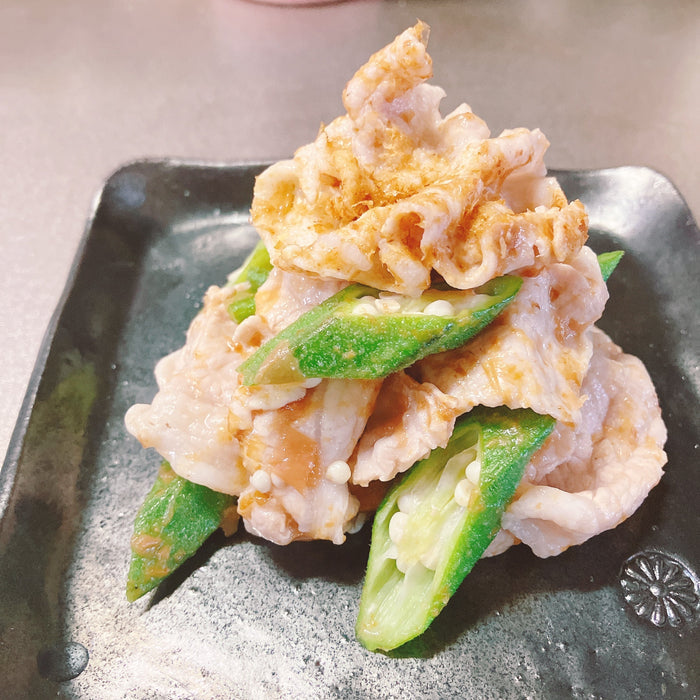 夏の体調管理に梅干！豚しゃぶの梅おかか和え