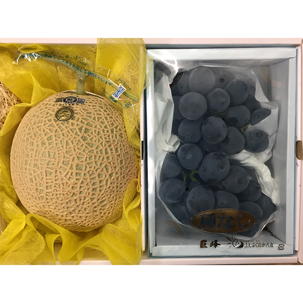 贅沢フルーツセット アールスメロンと種無し巨峰の極上 贅沢フルーツセット アールスメロンと種無し巨峰の極上