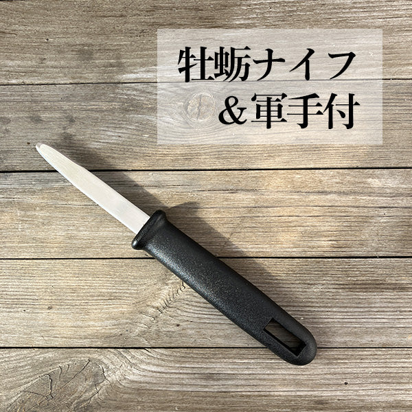 《予約販売》山の恵みと海の香りが織りなす極上の味わい！むき身0.5kg 殻付き真牡蠣 2kg　牡蛎ナイフ＆軍手付【兵庫県播磨灘産】