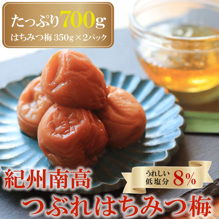 つぶれ梅干し  訳あり 紀州南高梅 はちみつ梅 350g×2パック【和歌山県産】