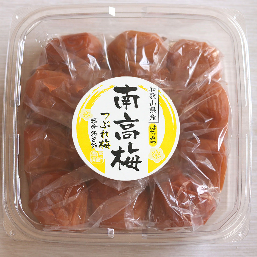 【塩分約8％】つぶれ梅干し  訳あり 紀州南高梅 はちみつ梅 350g×4パック【和歌山県産】