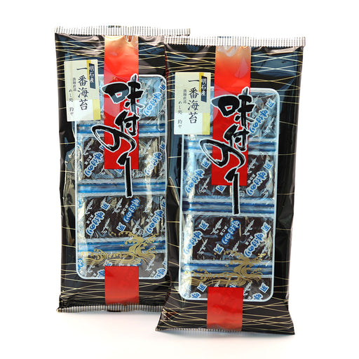 明石漁港直送 漁師が1番海苔で作る味付け海苔 (八つ切り)2セット【兵庫県明石産】