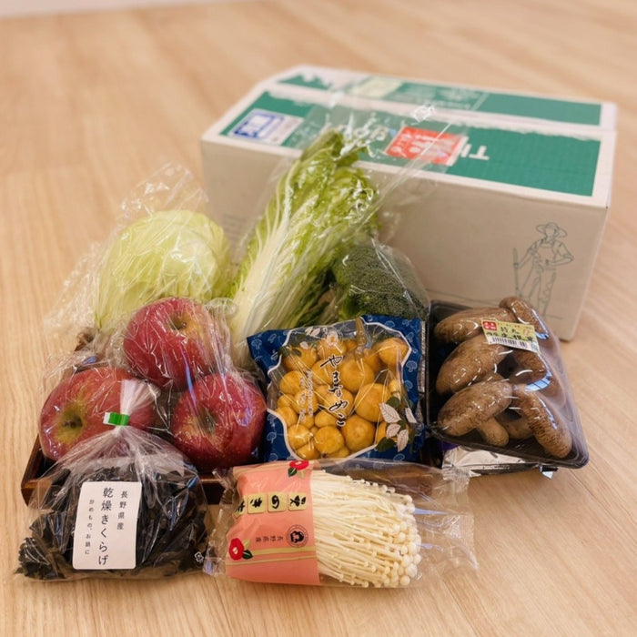 【1回のみお届けのセット】めぐみの郷 旬の野菜BOX Sサイズ 1-2名様用