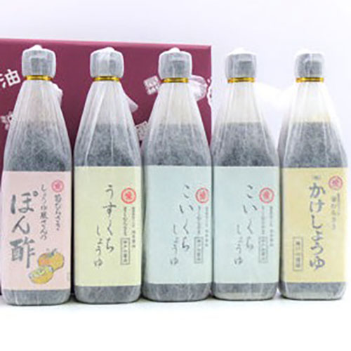 味と風味へのこだわり 極しょうゆとぽん酢 5本セット【兵庫県神戸産】